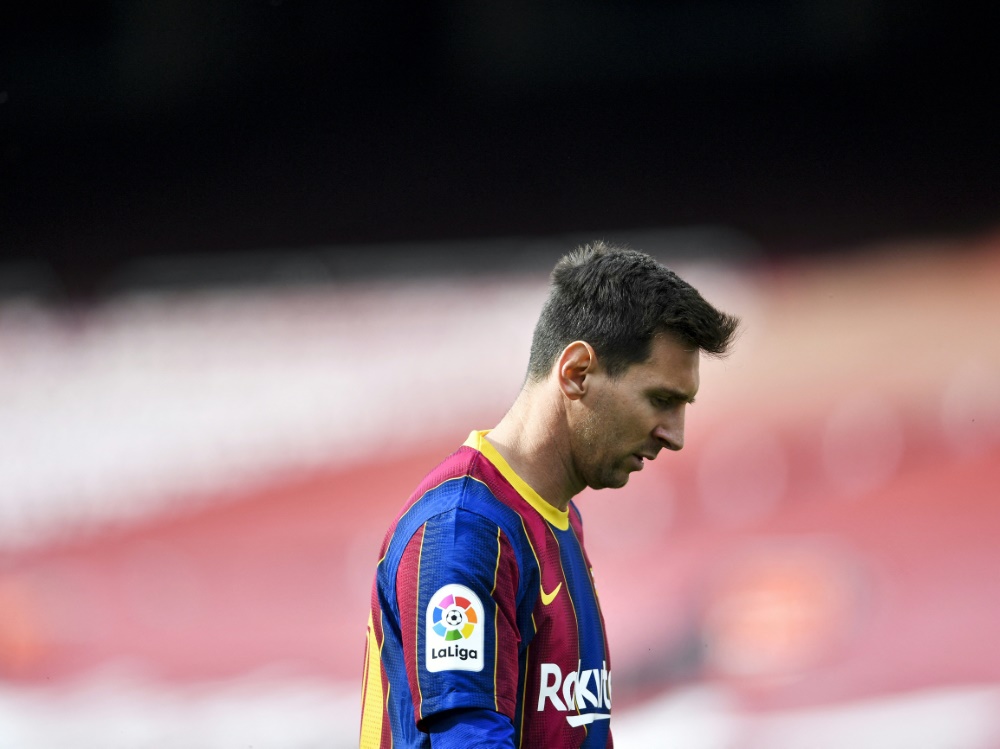 Keine schnelle Einigung mit Barca in Sicht: Lionel Messi (Foto: SID)