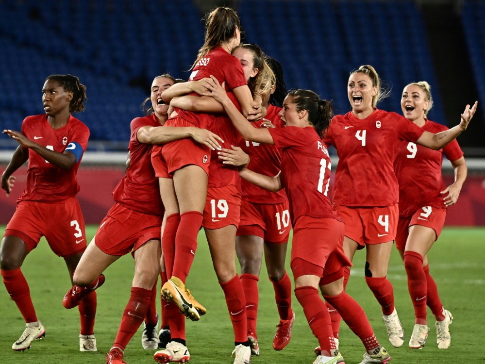 Kanada gewinnt das olympische Fußball-Turnier der Frauen (Foto: SID)
