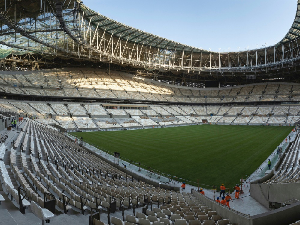 Final-Stadion der WM 2022 so gut wie fertig (Foto: SID)