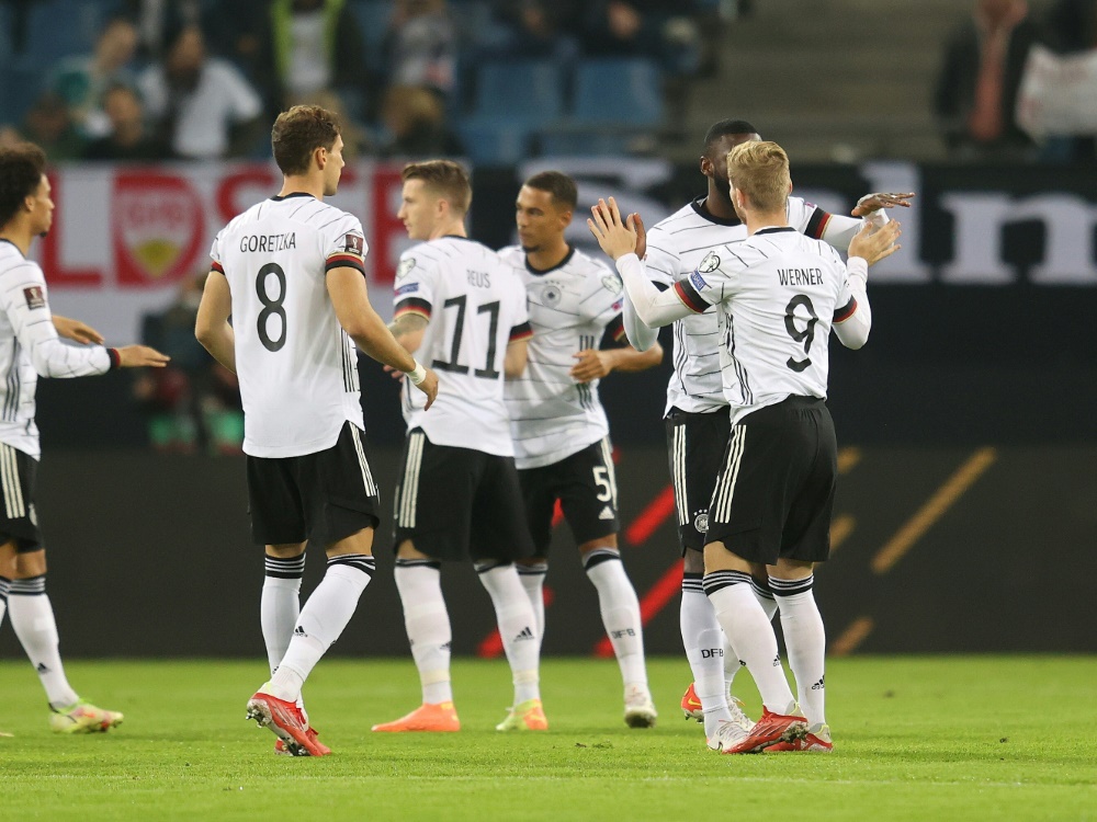 Grund zum Jubel: DFB-Team rückt in der Weltrangliste vor (Foto: SID)