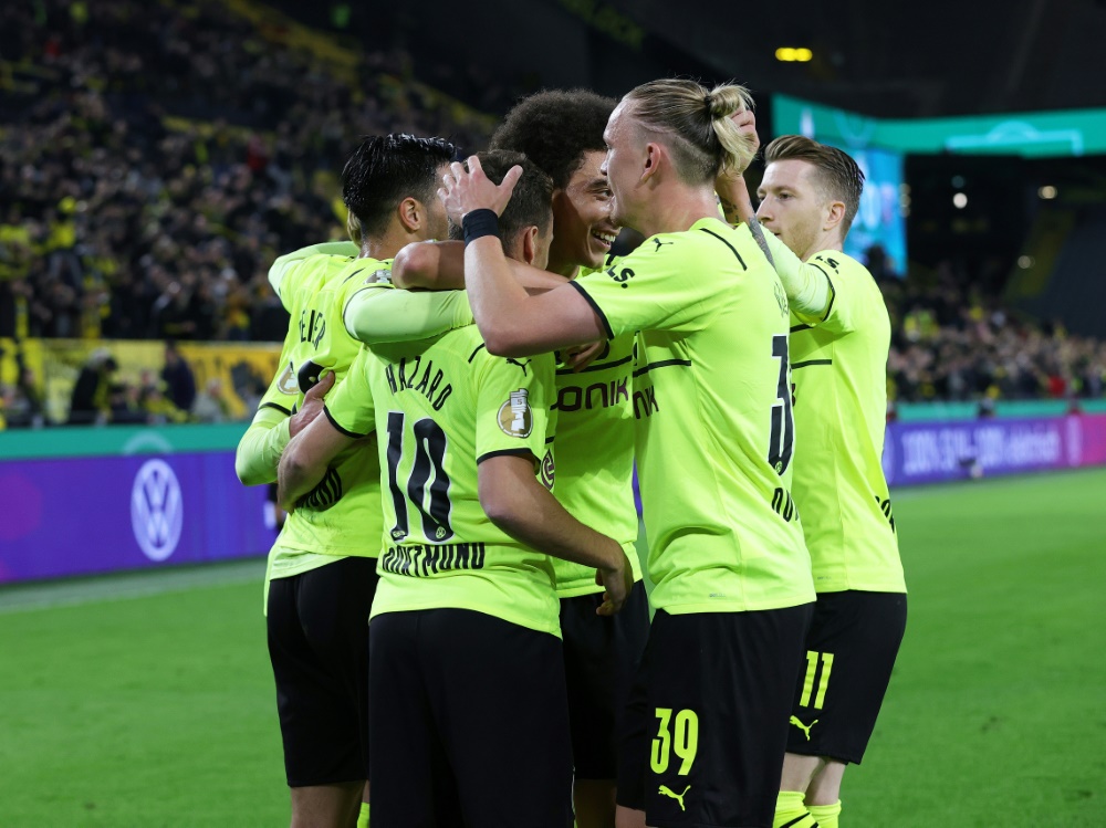 Dortmund dankt Doppelpacker Hazard im Pokal-Achtelfinale (Foto: SID)