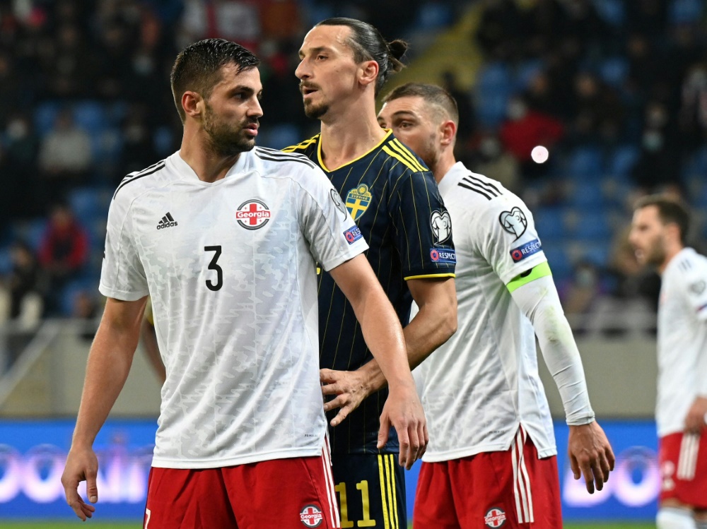 Georgien gewinnt überraschend mit 2:0 gegen Schweden (Foto: SID)
