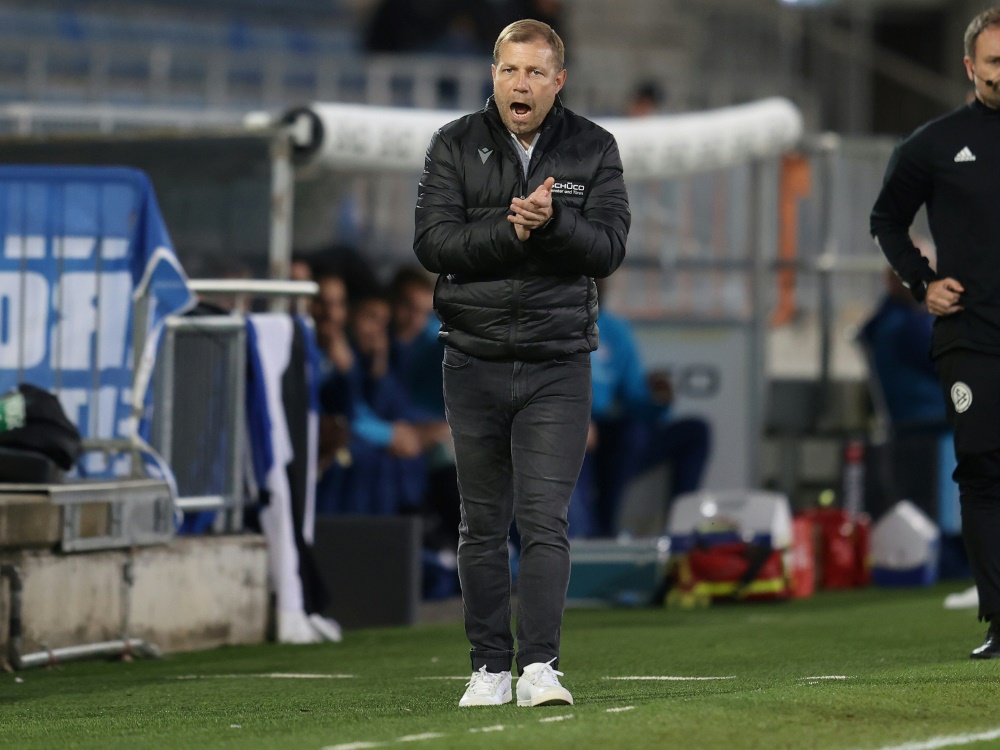 Trainer Kramer warnt seine Mannschaft vor Hertha BSC (Foto: SID)