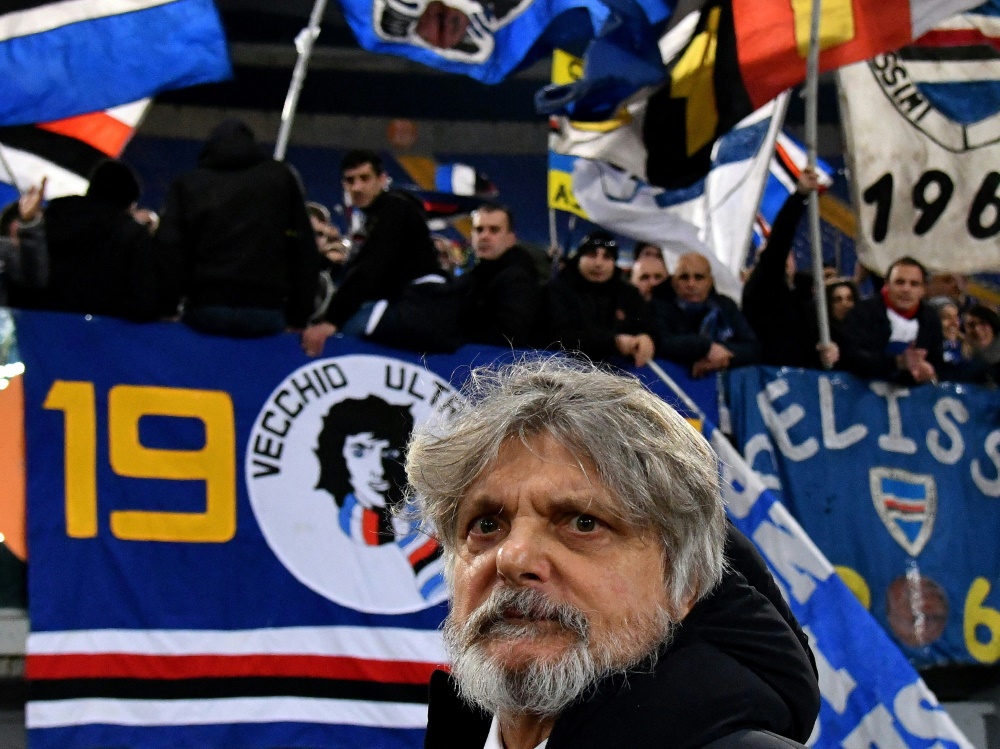 Sampdoria-Boss Massimo Ferrero festgenommen (Foto: SID)