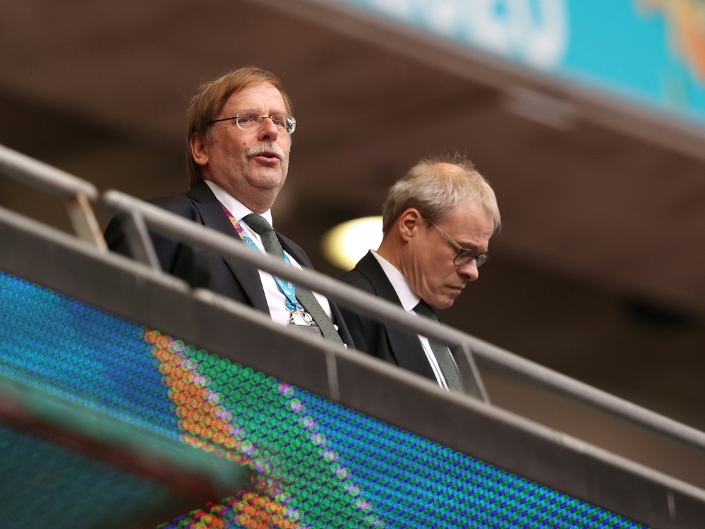 Koch (l.) und Peters führen den DFB interimsweise (Foto: SID)