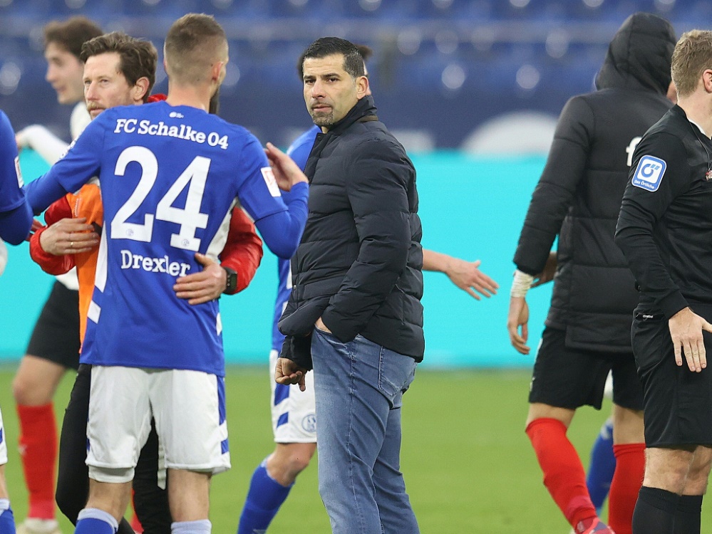 Trainer Grammozis und Schalke 04 lassen Punkte liegen (Foto: SID)