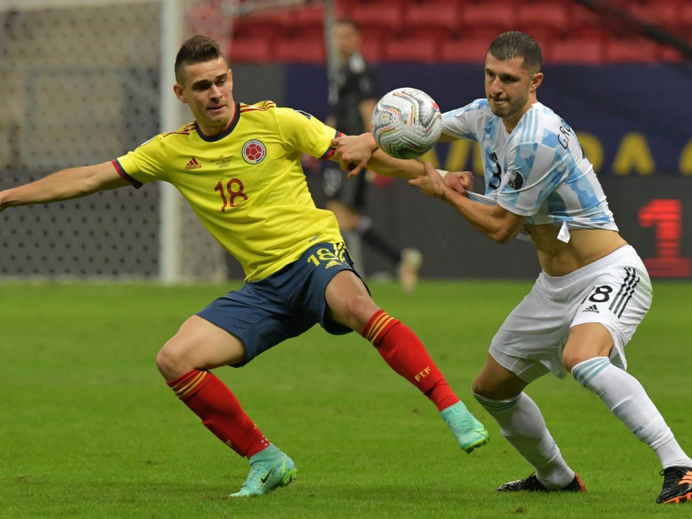 Kolumbien trifft in der WM-Qualifikation auf Argentinien (Foto: SID)