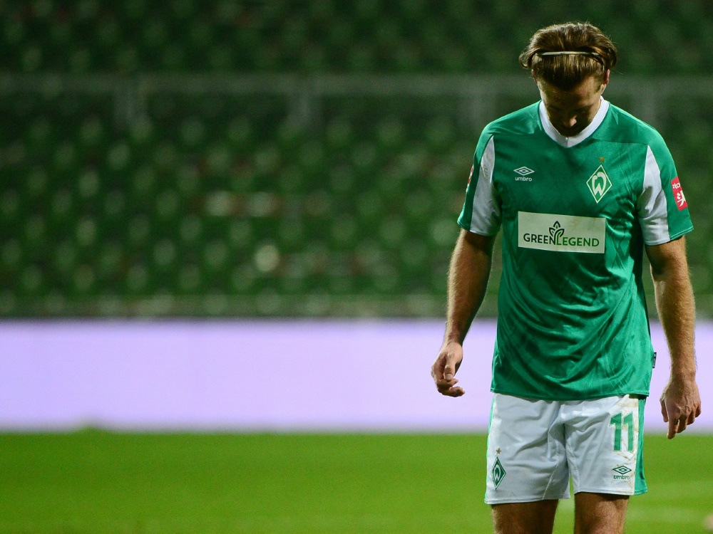 Bremen führt trotz 1:1-Remis die 2. Bundesliga an (Foto: SID)