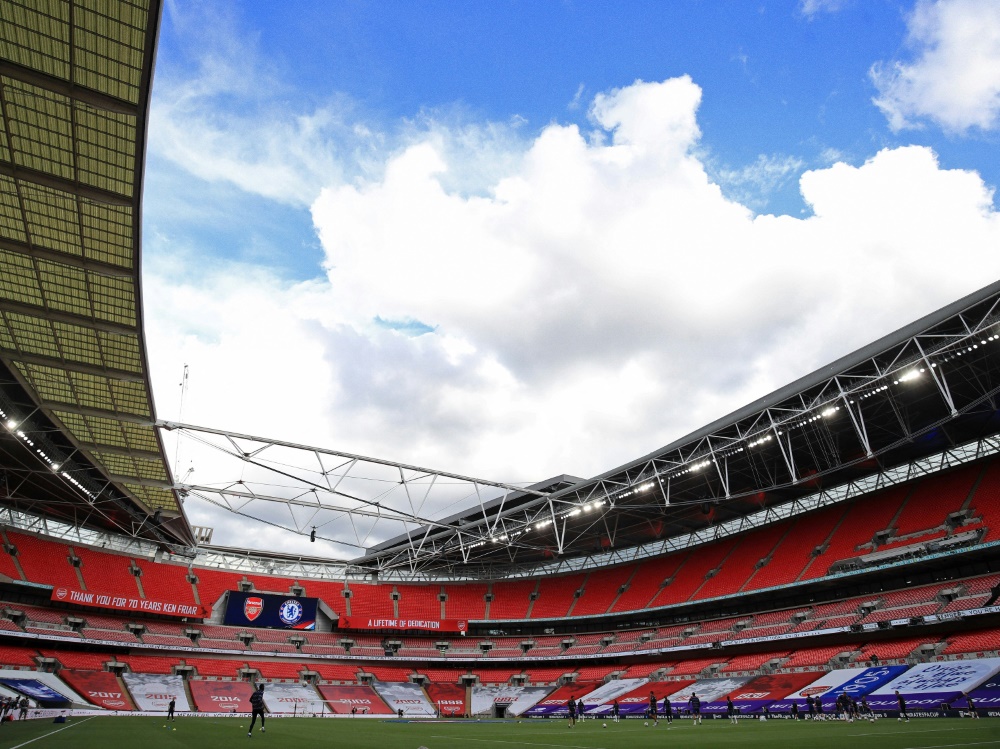 Auch 2028 könnte das EM-Finale in Wembley stattfinden (Foto: SID)