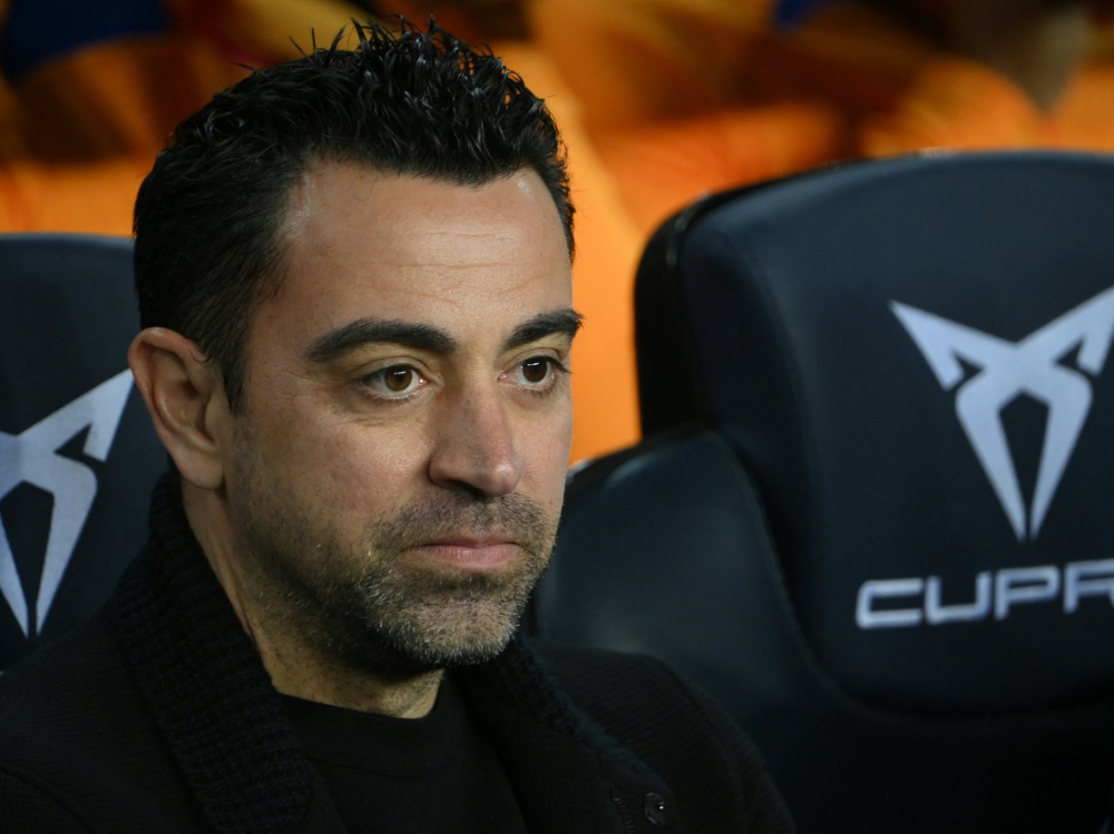 Trainer Xavi sieht die nächste Pleite des FC Barcelona (Foto: SID)