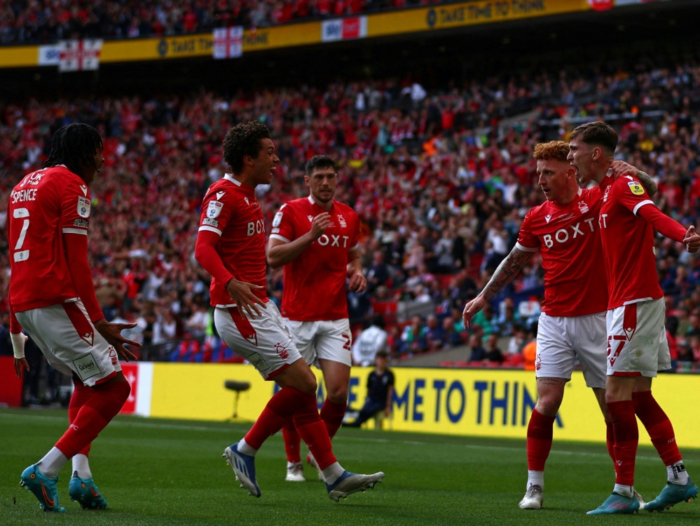 Nottingham Forest kehrt in die Premier League zurück (Foto: AFP/SID/ADRIAN DENNIS)