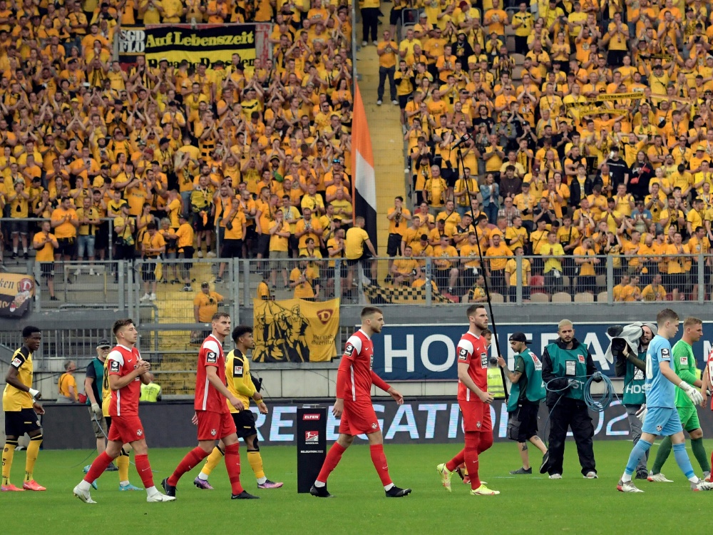 Dynamo Dresden zuversichtlich vor heimischer Kulisse (Foto: FIRO/FIRO/SID)