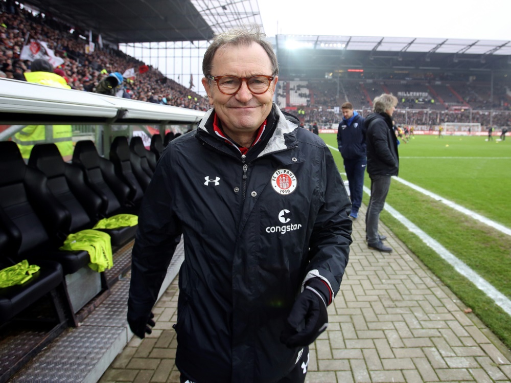 Trainer-Urgestein Ewald Lienen verlässt St. Pauli (Foto: FIRO/FIRO/SID)