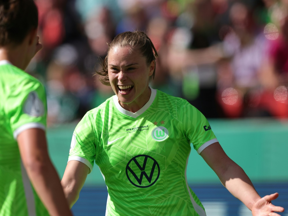 Ewa Pajor verlängert beim VfL Wolfsburg (Foto: FIRO/FIRO/SID)