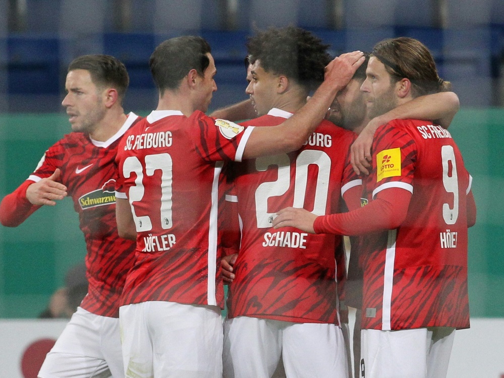 Freiburger Sieg nach einem kräftezehrenden Testspiel (Foto: AFP/SID/DANIEL ROLAND)