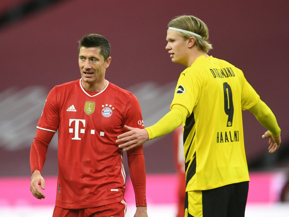 Lewandowski und Haaland waren die Gesichter der Liga (Foto: AFP/POOL/SID/ANDREAS GEBERT)