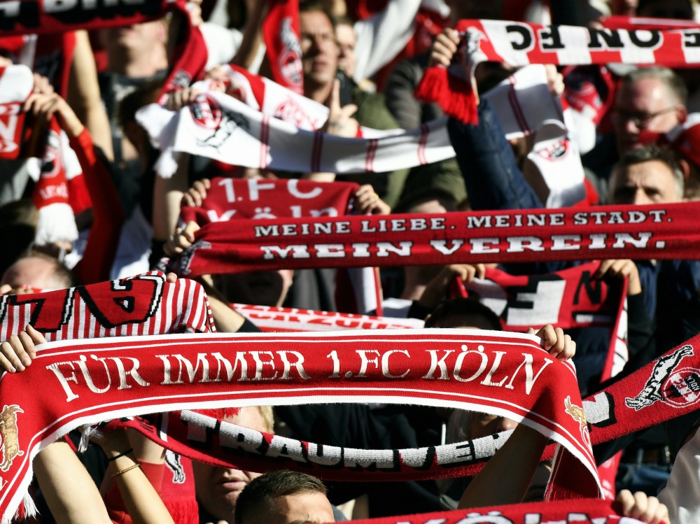 Die Fans des 1. FC Köln reisen wohl nach Ungarn (Foto: AFP/SID/UWE KRAFT)