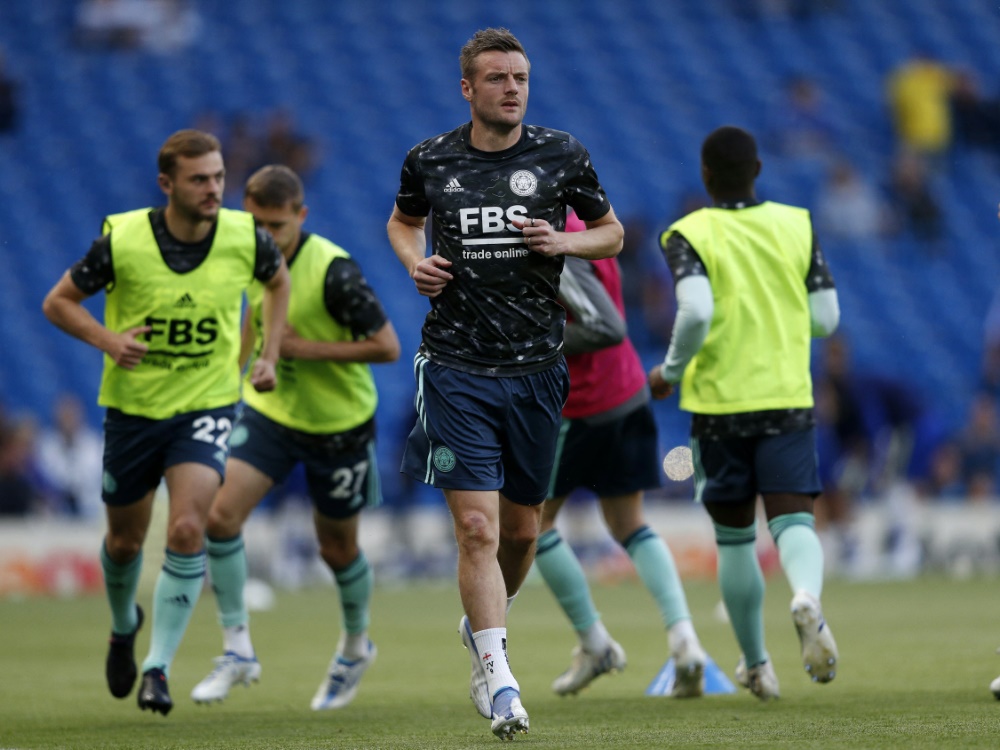 Vardy verlängert Vertrag bei Leicester um ein Jahr (Foto: AFP/SID/ADRIAN DENNIS)