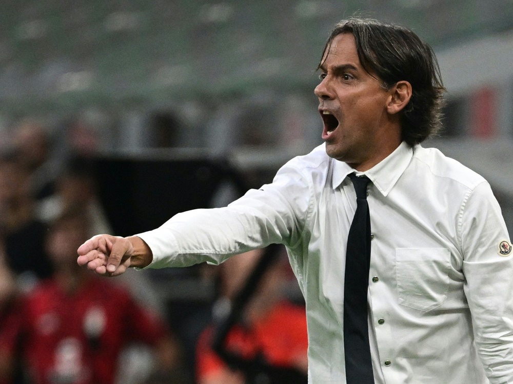 Inter-Coach Simone Inzaghi kritisiert sein Team (Foto: AFP/SID/MIGUEL MEDINA)