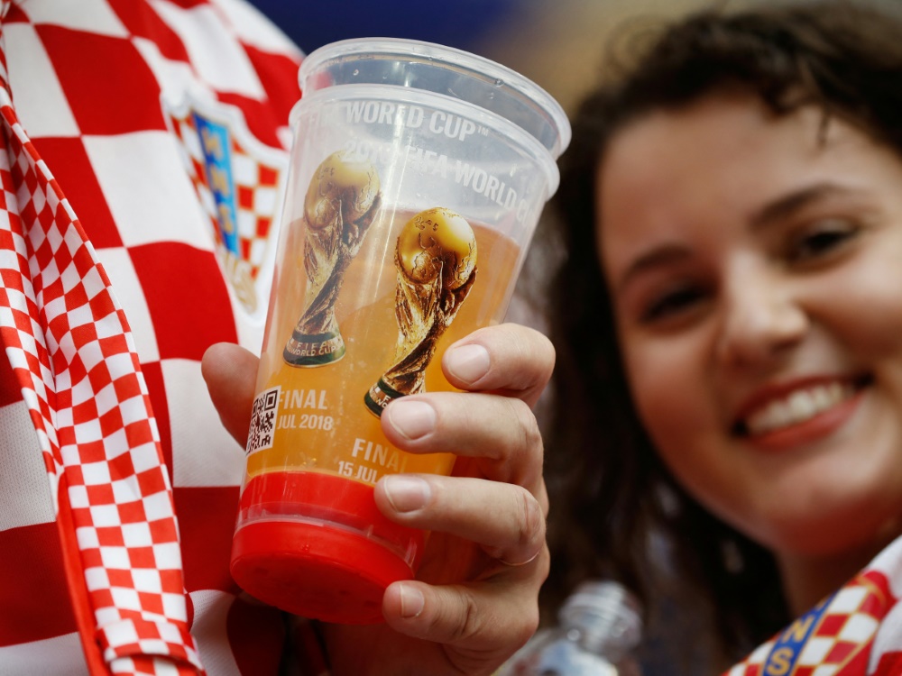Bier wird es bei dieser WM nicht auf den Tribünen geben (Foto: AFP/SID/ODD ANDERSEN)