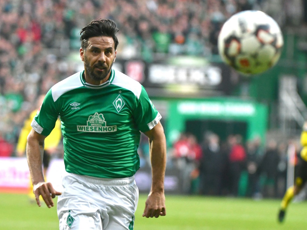 Pizarro freut sich schon auf sein Abschiedsspiel (Foto: AFP/SID/PATRIK STOLLARZ)
