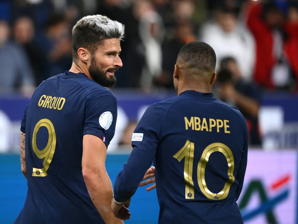 Mbappe und Giroud schießen Frankreich zum Sieg (Foto: AFP/SID/FRANCK FIFE)