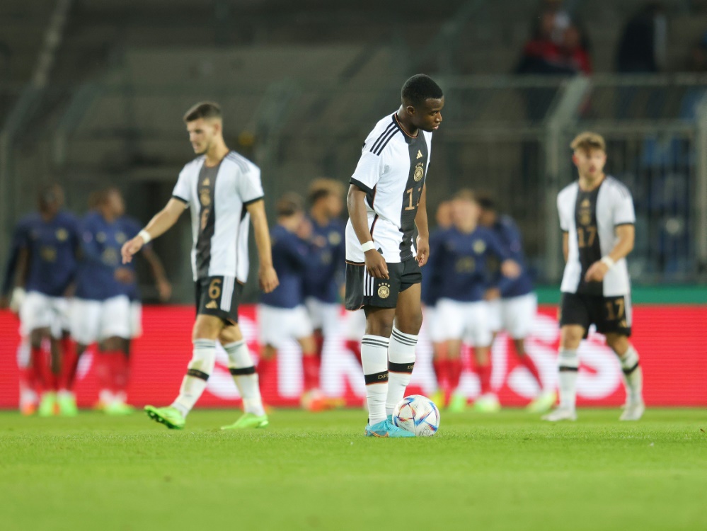 Die U21 verliert gegen Frankreich mit 0:1 (Foto: FIRO/FIRO/SID)