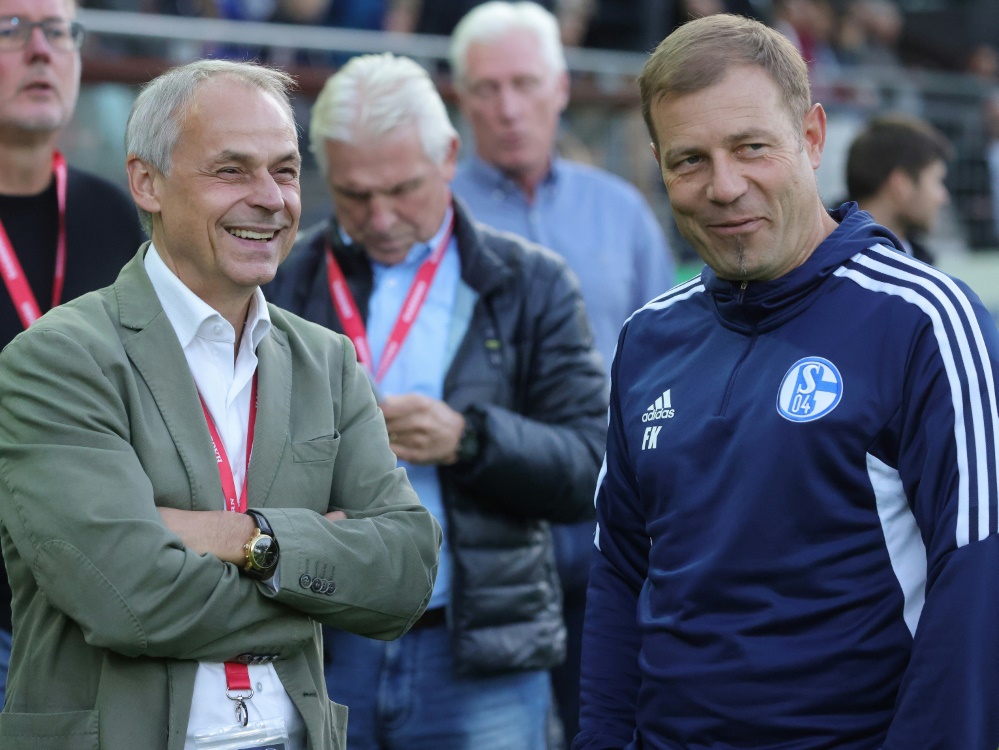 Thon (links) glaubt nicht an deutschen WM-Titel (Foto: FIRO/FIRO/SID/Jürgen Fromme)