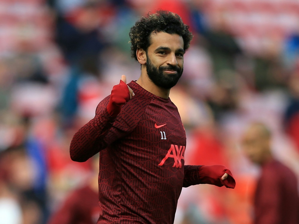Liverpools Salah erzielt Rekord-Hattrick (Foto: AFP/SID/LINDSEY PARNABY)