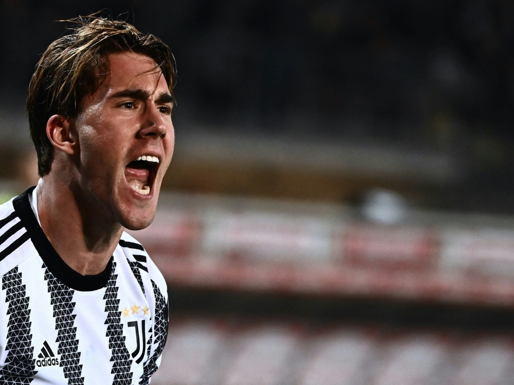 Juventus Turin gewinnt dank Vlahovic das Stadtderby (Foto: AFP/SID/MARCO BERTORELLO)