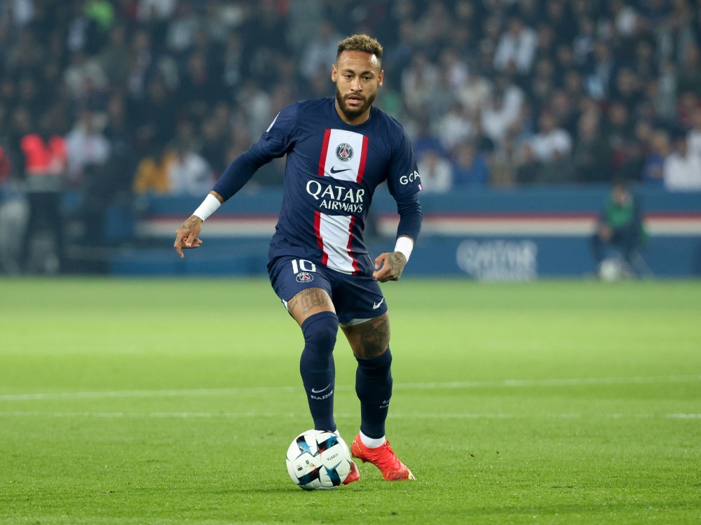 Neymar traf gegen den FC Lorient einmal (Foto: FIRO/FIRO/SID)