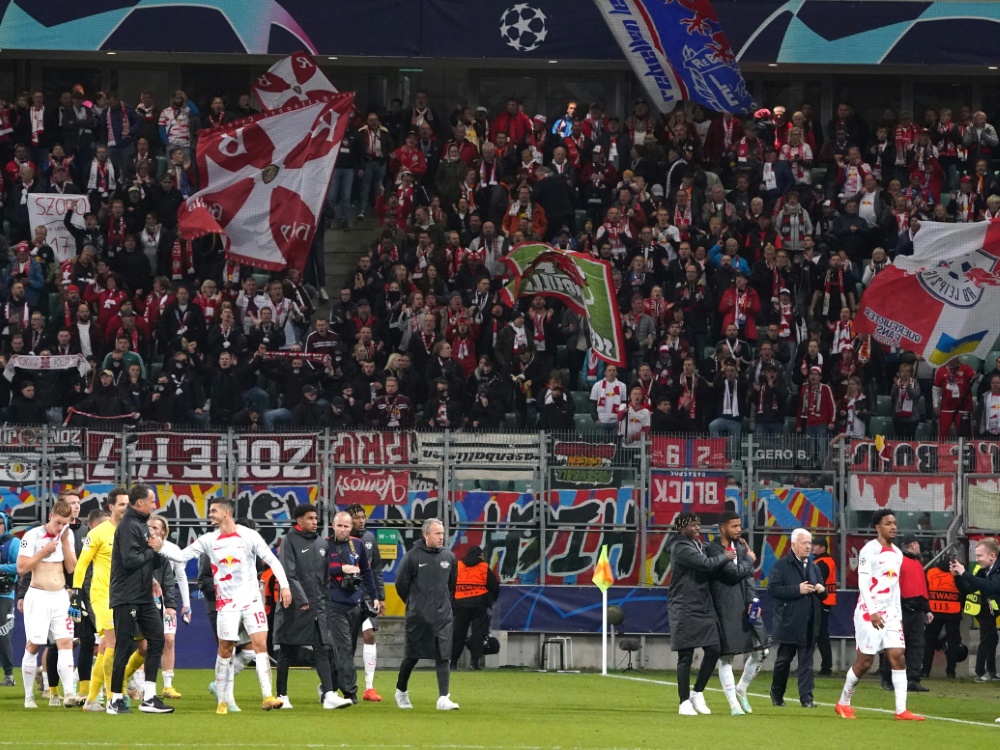 RB Leipzig verurteilt Einlasssituation in Warschau (Foto: AFP/SID/JANEK SKARZYNSKI)