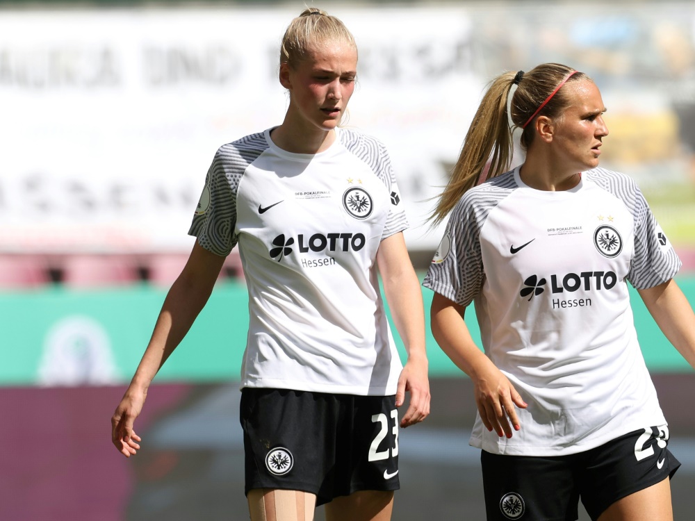 Die Frauen der Eintracht verlieren gegen Leipzig (Foto: FIRO/FIRO/SID)