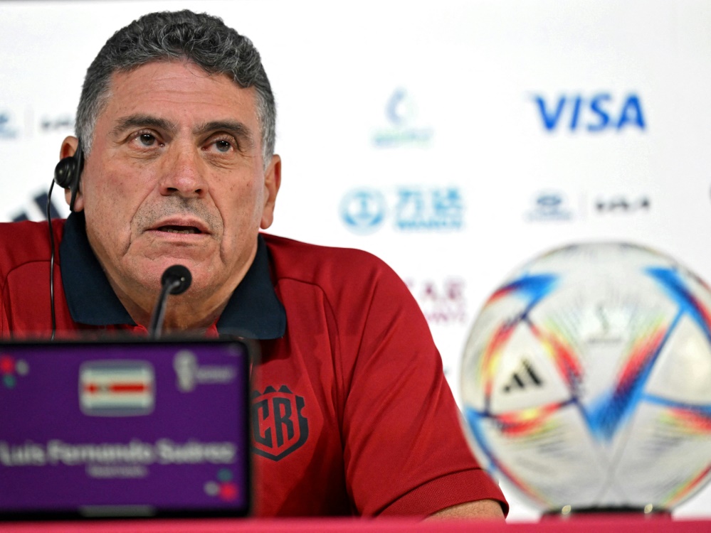 Costa Ricas Nationaltrainer Luis Fernando Suarez (Foto: AFP/SID/RAUL ARBOLEDA)