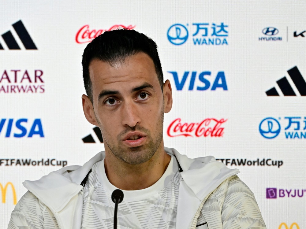 Spaniens Kapitän Busquets will WM-Titel (Foto: AFP/SID/JAVIER SORIANO)