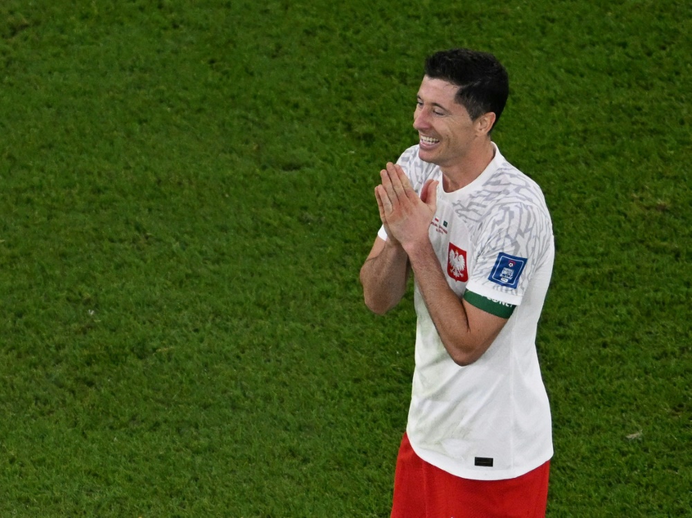 Lewandowski erzielt sein erstes WM-Tor (Foto: AFP/SID/KIRILL KUDRYAVTSEV)