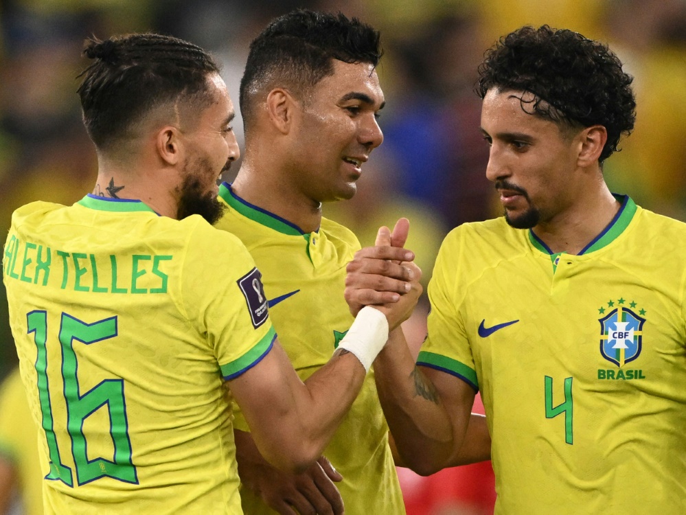 Brasilien hat den WM-Gruppenspielrekord der deutschen Mannschaft gebrochen. (Foto: AFP/SID/FABRICE COFFRINI)