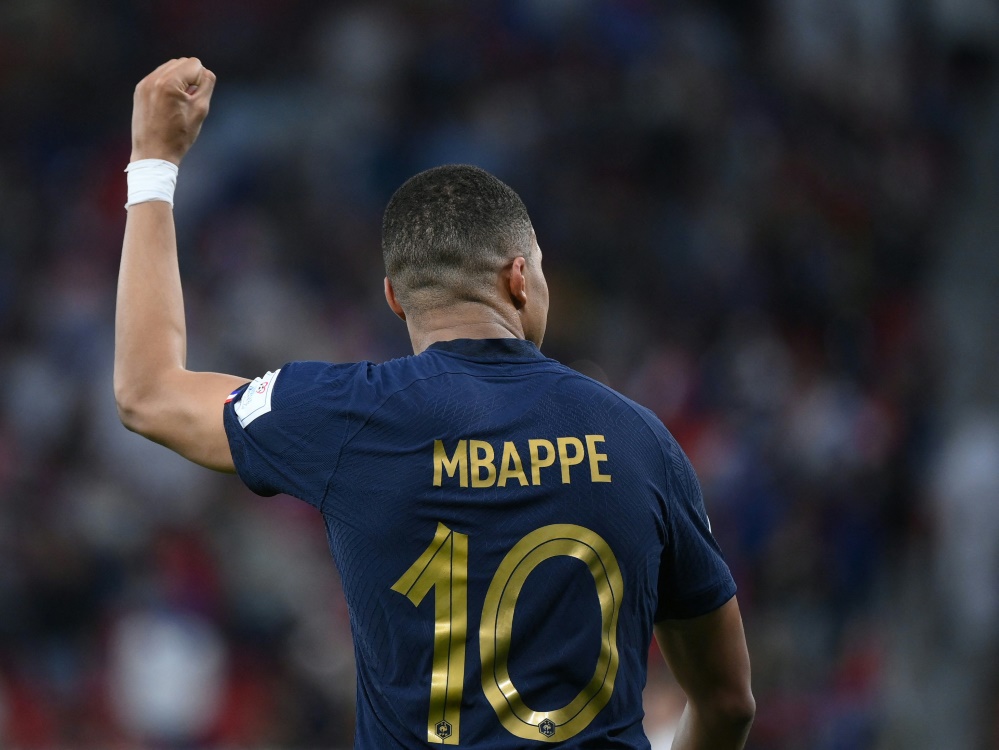Mbappe will mit Frankreich in das Halbfinale einziehen (Foto: AFP/SID/FRANCK FIFE)