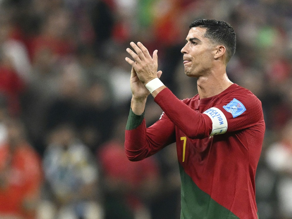 Musste bis zur 73. Minute zuschauen: Cristiano Ronaldo (Foto: AFP/SID/PATRICIA DE MELO MOREIRA)