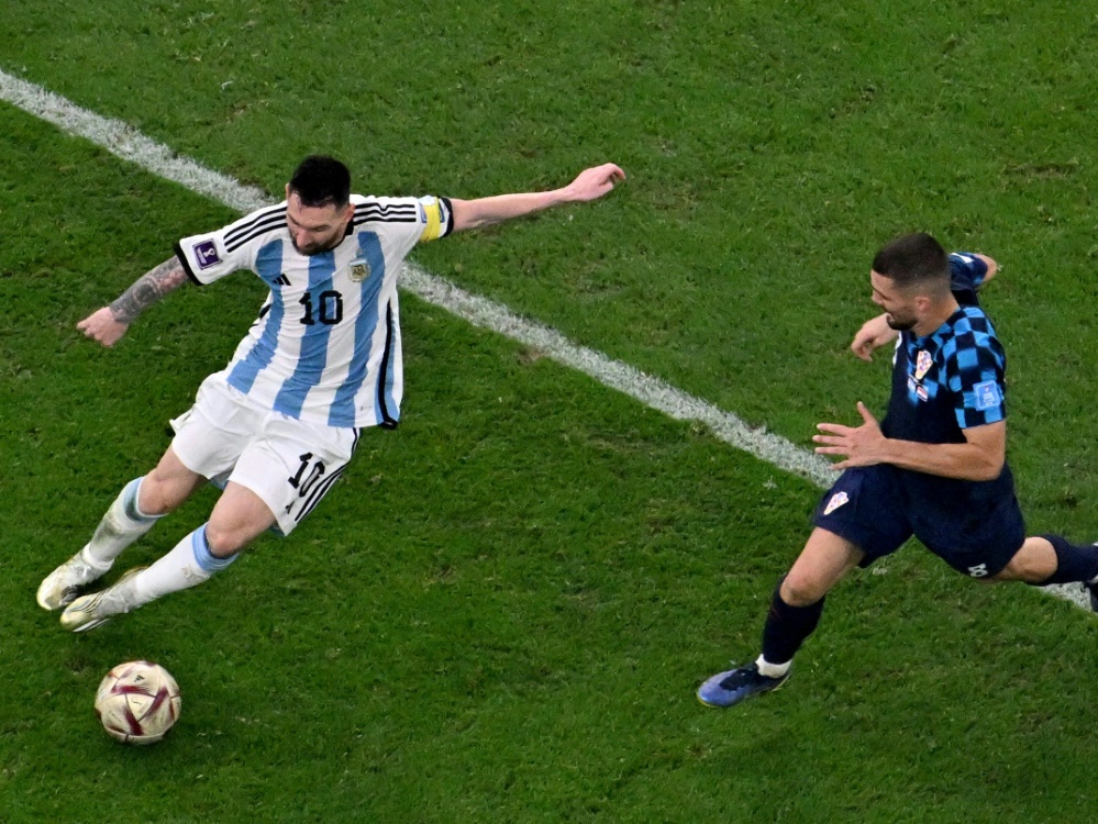 Messi und Argentinien stehen im WM-Finale (Foto: AFP/SID/ANTONIN THUILLIER)