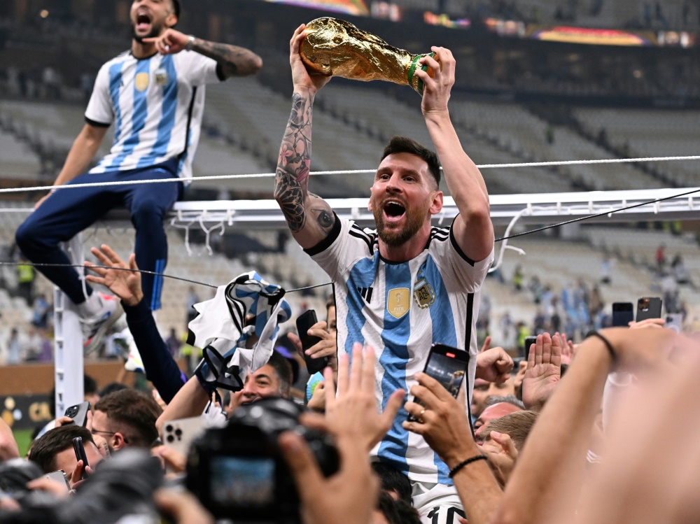 Fußballstar Lionel Messi ist Weltmeister (Foto: AFP/SID/Kirill KUDRYAVTSEV)
