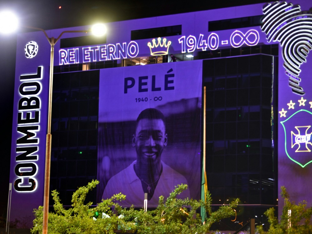 Peles letzte Ruhestätte ist im Guinness-Buch der Rekorde (Foto: AFP/SID/NORBERTO DUARTE)