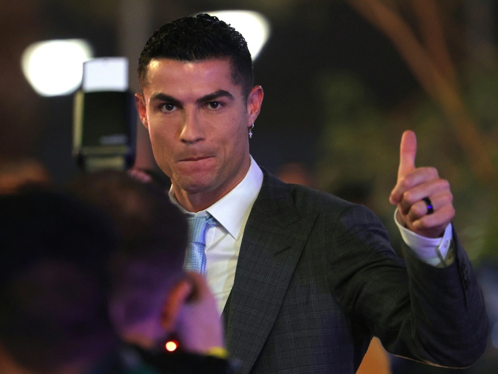 Ronaldo geht künftig in Saudi-Arabien auf Torejagd (Foto: AFP/SID/FAYEZ NURELDINE)