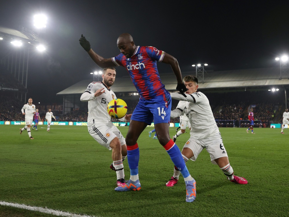 Manchesters Siegesserie endet bei Crystal Palace (Foto: AFP/SID/ADRIAN DENNIS)