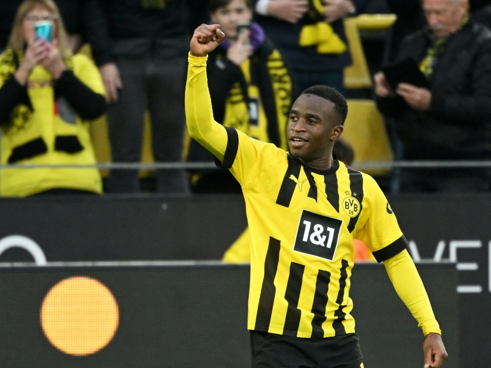 Moukoko hat sich wohl für Dortmund entschieden (Foto: AFP/SID/INA FASSBENDER)