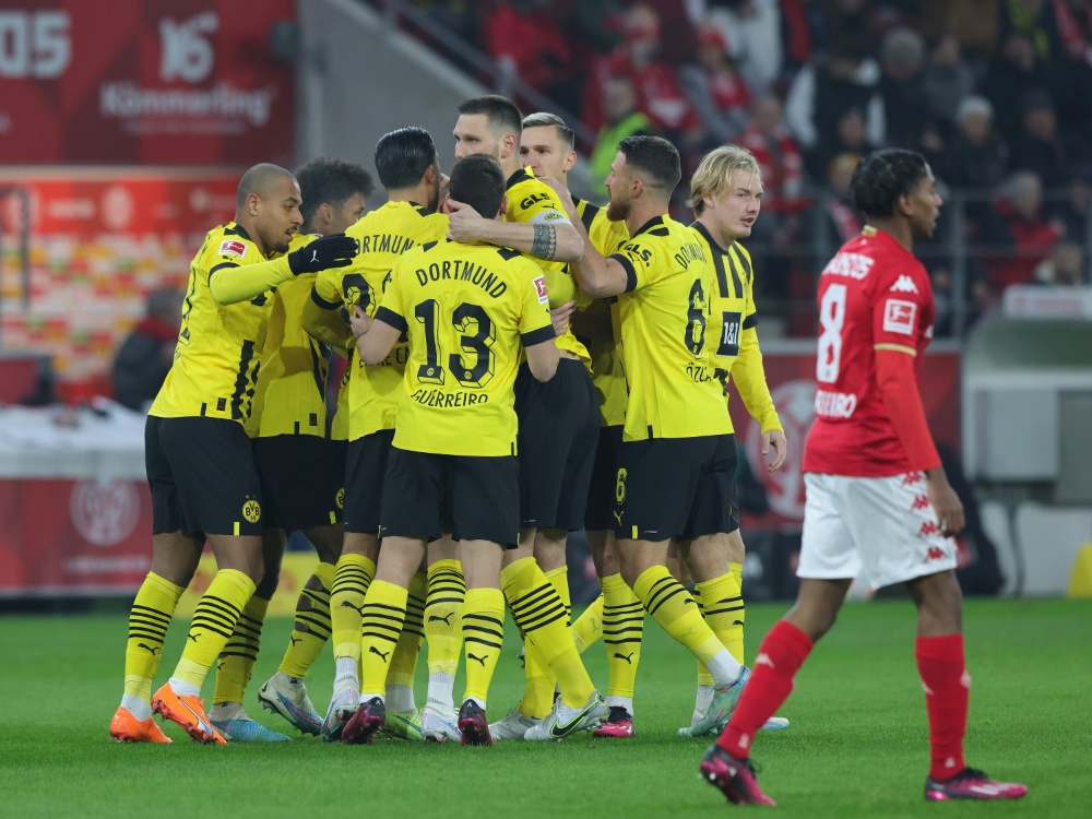 Borussia Dortmund mit Auswärtssieg (Foto: FIRO/FIRO/SID)