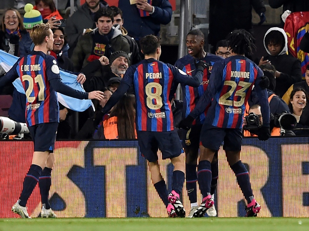 FC Barcelona zieht ins Halbfinale ein (Foto: AFP/SID/Josep LAGO)