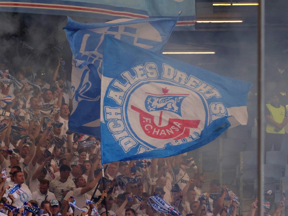 Geldstrafen für unsportliches Verhalten der Rostock-Fans (Foto: FIRO/FIRO/SID)