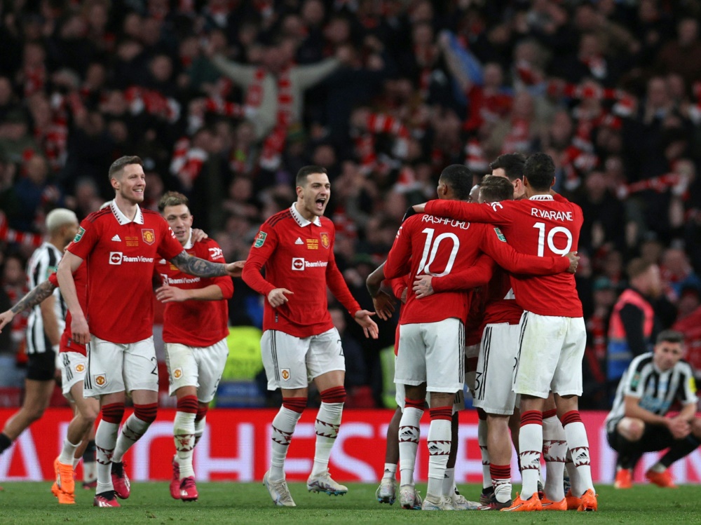 Manchester United gewinnt den Ligapokal (Foto: AFP/SID/ADRIAN DENNIS)