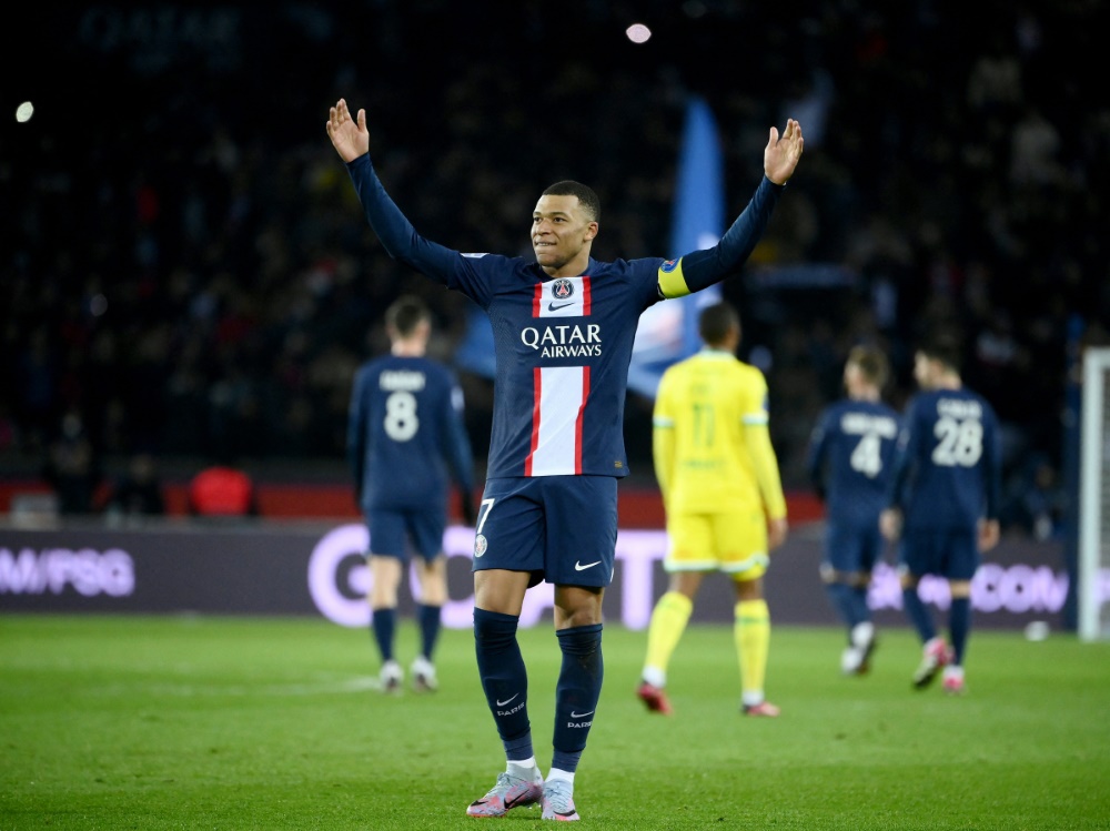 Paris gewinnt gegen Nantes mit 4:2 (Foto: AFP/SID/FRANCK FIFE)